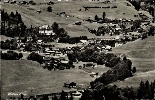 Ak Château d'Œx Oex Kanton Waadt, Ortsansicht