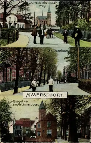 Ak Amersfoort Utrecht Niederlande, Zuidsingel, Utrechtschestraatweg, Arnhemscheweg