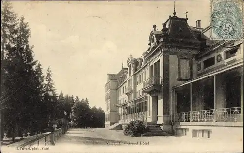 Ak Vittel Lothringen Vosges, Grand Hotel