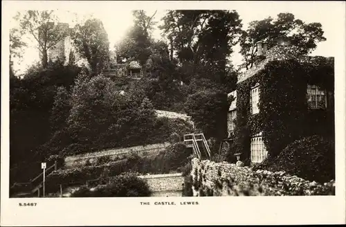 Ak Lewes East Sussex England, The Castle