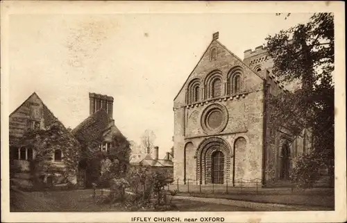Ak Oxford Oxfordshire England, Iffley Church