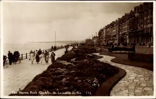 Ak St Leonards on Sea Hastings South East England, The Marine Rock Gardens