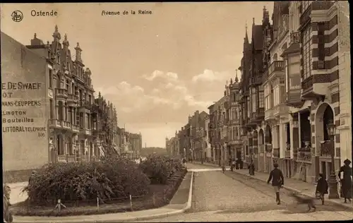 Ak Oostende Ostende Westflandern, Avenue de la Reine