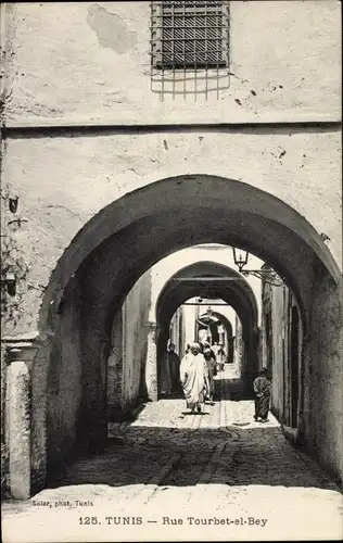 Ak Tunis Tunesien, Rue Tourbet el Bey