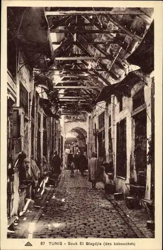 Ak Tunis Tunesien, Souk El Blagdjia, des babouches
