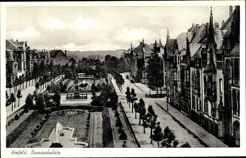 Ak Krefeld am Niederrhein, Bismarckplatz