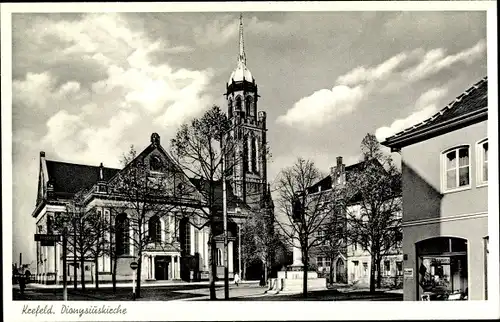 Ak Krefeld am Niederrhein, Dionysiuskirche