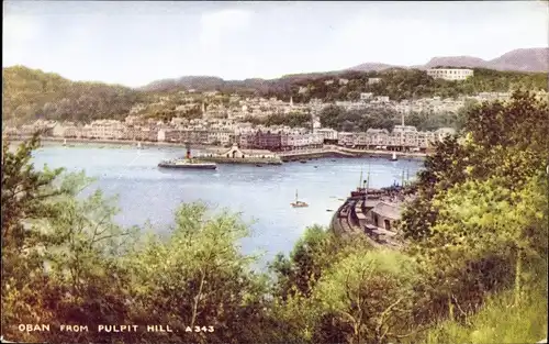 Ak Oban Schottland, Panorama from Pulpit Hill
