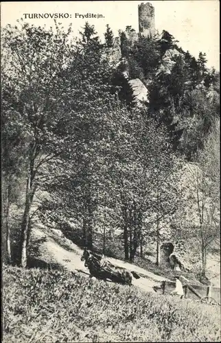 Ak Frýdštejn Friedstein Region Reichenberg, Burg Frýdštejn, Český ráj, Böhmisches Paradies