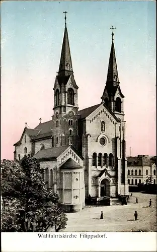 Leuchtfenster Ak Filipov Filippsdorf Reg. Aussig, Wallfahrtskirche