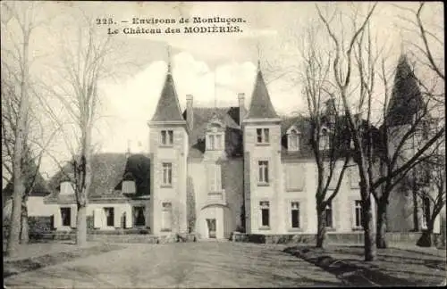 Ak Montlucon Allier, Château des Modières