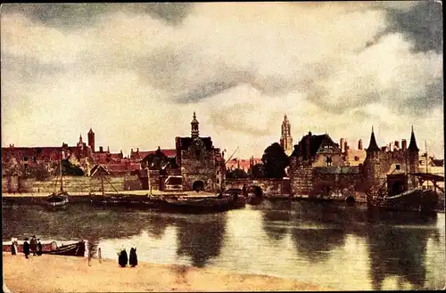 Ak 's Gravenhage Den Haag Südholland,  Mauritshuis, Joh. Vermeer van Delft