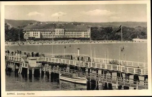 Ak Sopot Gdańsk Zoppot Danzig, Seesteg, Kasino