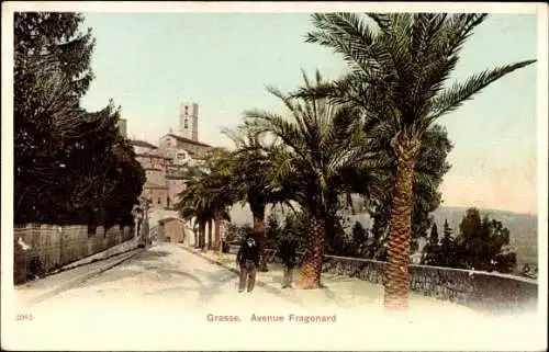 Ak Grasse Alpes Maritimes, Avenue Fragonard