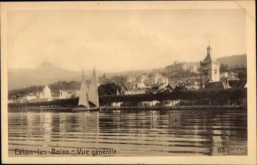 Ak Évian les Bains Haute Savoie, Vue générale