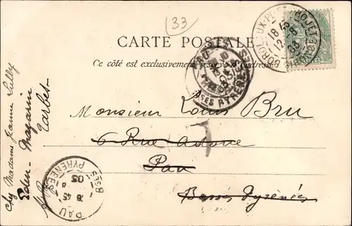 Ak Bordeaux Gironde, Lormont, Le Kleber, Chantiers de la Gironde 1902