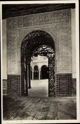 Ak Sevilla Andalusien, Casa de Pilatos, Portal
