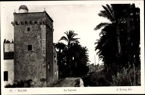 Ak Elche Valencia Spanien, La Torreta