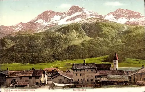 Ak Silvaplana Kt. Graubünden, Teilansicht