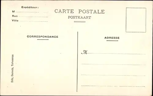 Ak Tervuren Tervueren Flämisch Brabant Flandern, Portal d'entree du parc du chateau de Stolberg