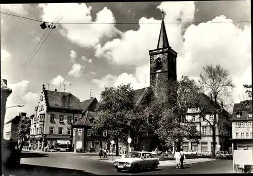 Ak Erfurt in Thüringen, Wenigemarkt, Auto