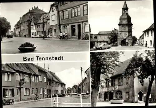 Ak Bad Tennstedt in Thüringen, Hauptstraße, Osthöferturm, Straße der Einheit, Ratskeller