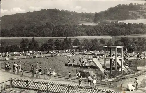 Ak Bad Sulza in Thüringen, Soleschwimmbad