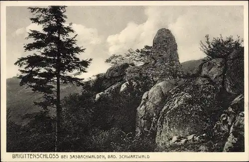 Ak Sasbachwalden im Schwarzwald, Brigittenschloss