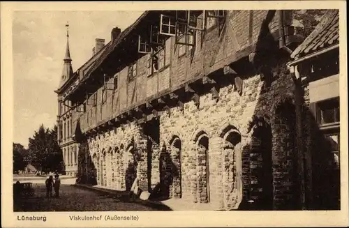 Ak Alt Lüneburg, Blick auf Außenseite d. Viskulenhofs