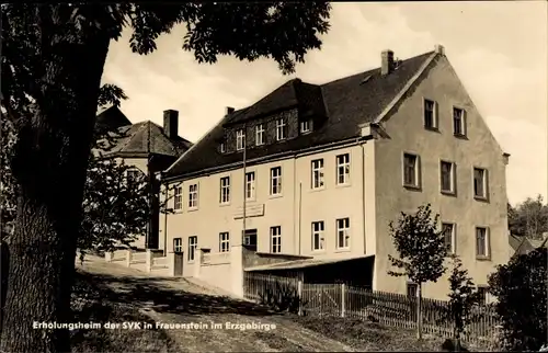 Ak Frauenstein im Erzgebirge, Erholungsheim der SVK