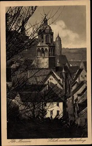 Ak Meißen an der Elbe, Teilansicht