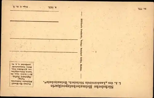 Ak Meißen an der Elbe, Teilansicht