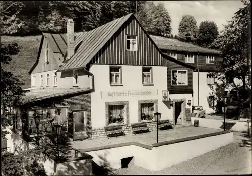 Ak Frauenwald am Rennsteig Ilmenau in Thüringen, Gaststätte Fraubachmühle