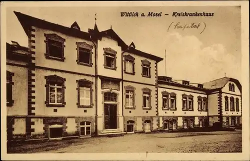 Ak Wittlich in der Eifel, Kreiskrankenhaus