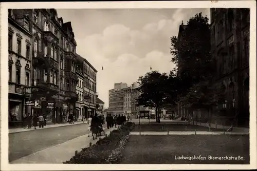 Ak Ludwigshafen am Rhein, Bismarckstraße