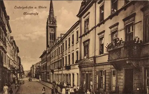 Ak Ludwigshafen am Rhein Rheinland Pfalz, Maxstraße