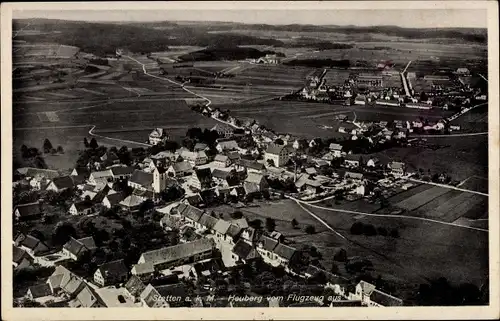 Ak Stetten am kalten Markt, Lager Heuberg, Luftbild