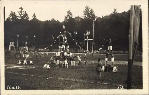 Foto Ak Kaiserslautern in der Pfalz, menschliche Pyramiden, Sport