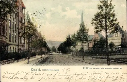 Ak Kassel in Hessen, Herculesstraße