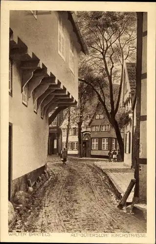 Ak Gütersloh in Westfalen, Kirchstraße, Fotograf Walter Bartels