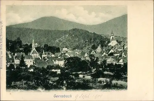 Ak Gernsbach im Murgtal Schwarzwald, Gesamtansicht