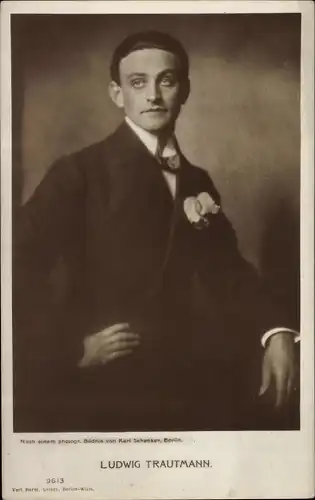 Ak Schauspieler Ludwig Trautmann, Portrait