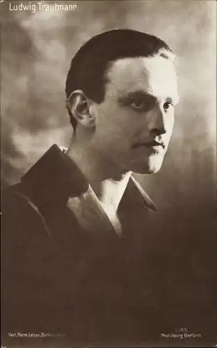 Ak Schauspieler Ludwig Trautmann, Portrait