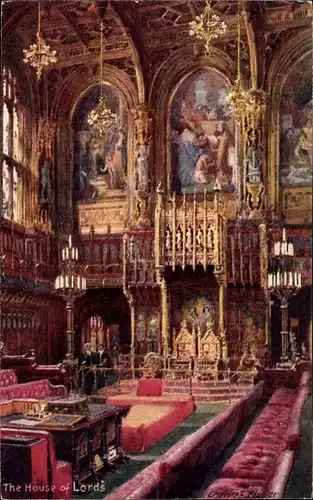 Künstler Ak Flower, Charles E., London, The House of Lords, Parliament, Tuck 7906