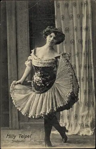 Ak Milly Teipel, Soubrette