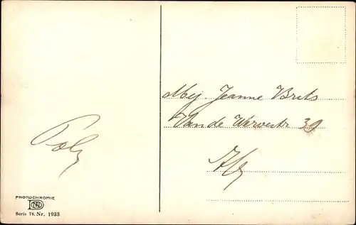 Photochromie Ak Partie am Fluss mit Kirche