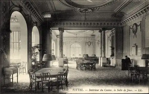 Ak Vittel Lothringen Vosges, Interieur du Casino, la Salle de Jeux