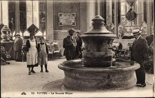 Ak Vittel Lothringen Vosges, La Source Hèpar
