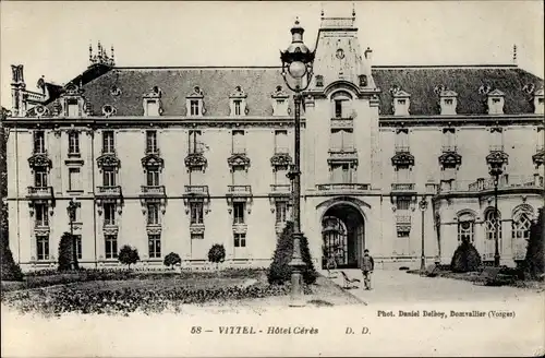 Ak Vittel Lothringen Vosges, Hôtel Cérés