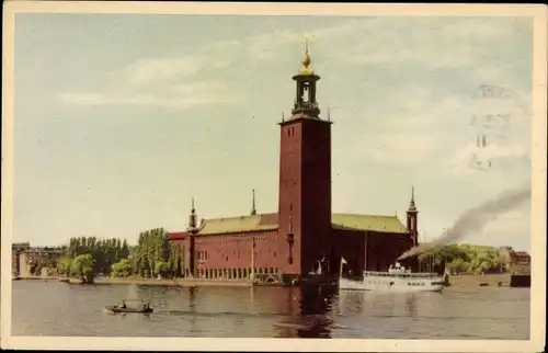 Ak Stockholm Schweden, Stadshuset, Hôtel de Ville
